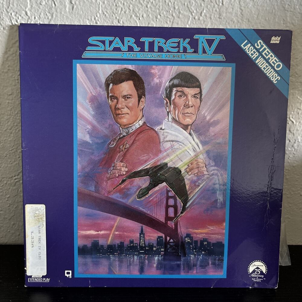Vintage Star Trek IV The Voyage Home LaserDisc 1986 Stereo Extended Play 2 Disc